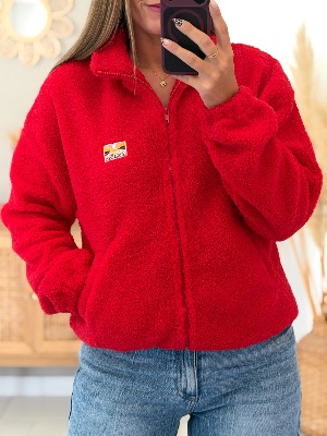 Veste polaire Aria (rouge)