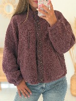 Veste réversible Adriana (burgendy)  