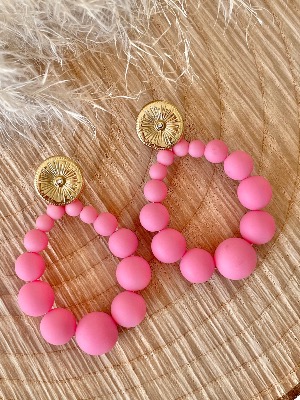 Boucles d’oreilles Lital (rose mat)