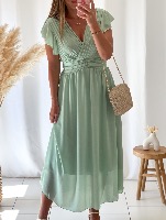 Robe Gabriella (vert d’eau)
