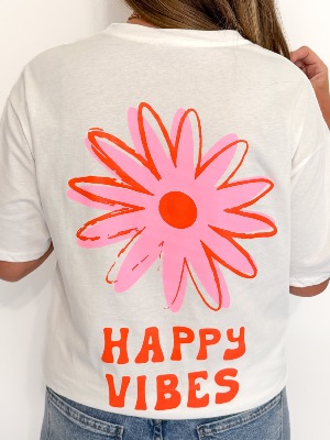 Tee shirt Happy vibes