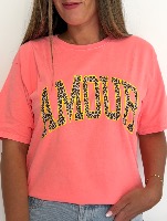 Tee shirt Lyam (corail fluo)