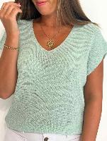 Top Capucine (vert d'eau)