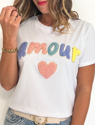 Tee shirt «Amour pastel»