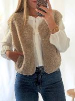 Gilet Zola (taupe)