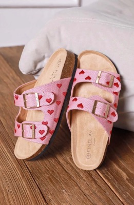 Sandales Coeur (roses)