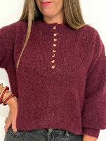 Pull Maxence  (bordeaux)