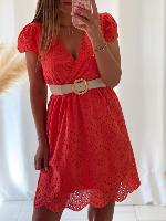 Robe Carmen (corail)