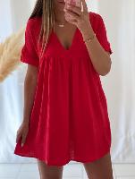 Robe Combi Ophélie (rouge)