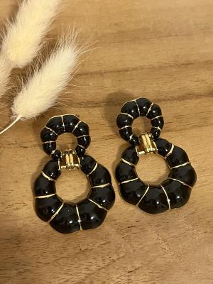 Boucles d’oreilles Amélie (noires)