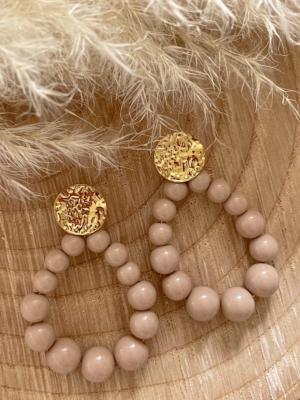 Boucles d’oreilles Lital (taupe)