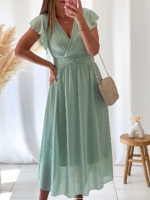 Robe Gabriella (vert d’eau)