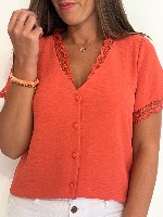 Blouse Coline (corail)