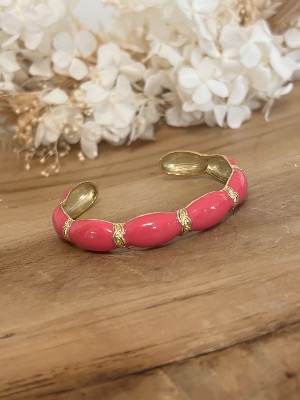 Bracelet jonc Samia (rose)