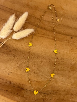 Collier Lilie (jaune)