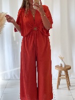 Combi pantalon Léa (rouille)
