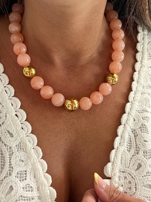 Collier Iris (rose)