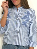 Blouse Perline (bleue)