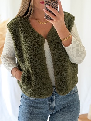 Gilet Zola (kaki)