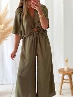 Combi pantalon Léa (kaki)