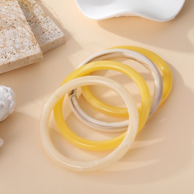 Bracelets joncs Giulia (jaune)