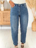 Jeans ballon pailleté Curtis (bleu)