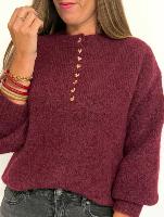 Pull Maxence  (bordeaux)