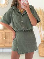 Robe combi Anaelle (kaki)