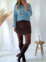 Jupe short Betty (chocolat)