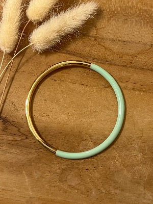 Bracelet Léa (vert d’eau/doré)