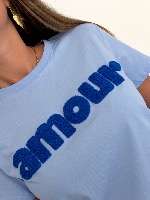 Tee shirt Amour (bleu)