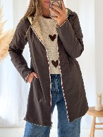 Imperméable Stan long réversible (chocolat/Or)