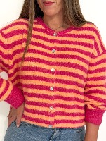 Gilet Tom fushia/orange