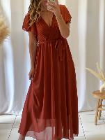 Robe Amelia (terracotta foncé)