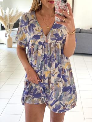Robe combi Chaima (bleue)