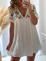 Robe combi Soraya (blanc)