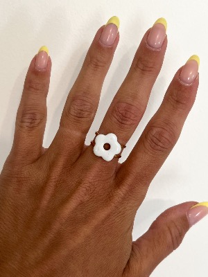 Bague Agathe (blanche)