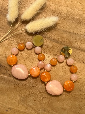 Boucles d’oreilles Calypso (oranges)