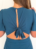 Combi pantalon Clara (bleu canard)