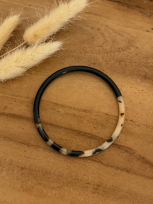 Bracelet Aurore (noir/léopard)