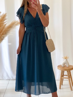 Robe Gabriella (bleu canard)