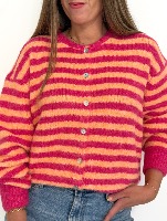 Gilet Tom fushia/orange