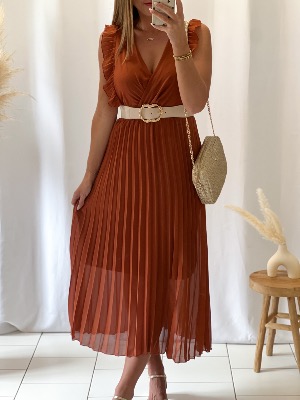 Robe Angèle (terracotta foncé)