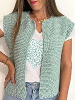 Gilet Maria (vert amande)