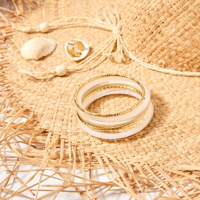 Bracelet joncs (blanc)