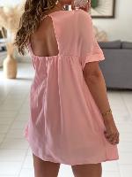 Robe combi Danine (rose)