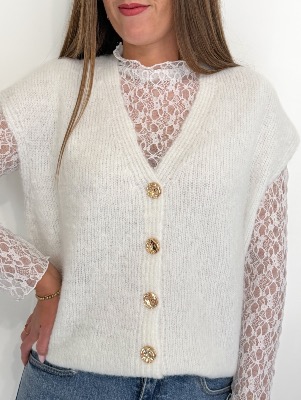 Ensemble gilet et top Patxi (blanc)