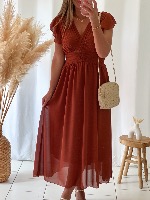 Robe Gabriella (terracota foncé)