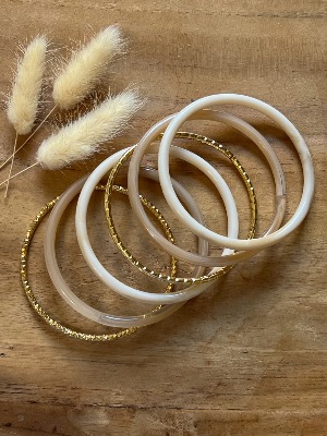 Bracelet joncs (taupe)