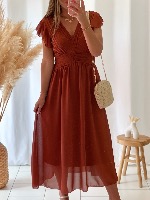 Robe Gabriella (terracota foncé)
